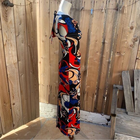 STAUD- GENEVIEVE DRESS IN SEASIDE FLORAL size XS - Picture 13 of 16